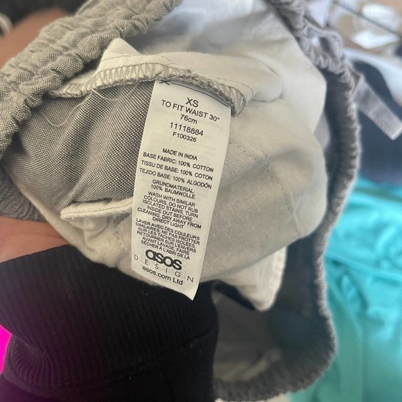 ASOS Design Women's Light Gray Elastic Waist Pull On Trouser Pants Size XS - Picture 5 of 5